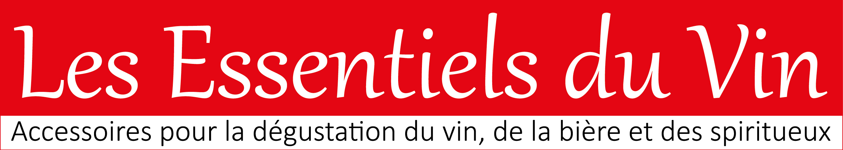 Logo Les Essentiels du Vin + base line